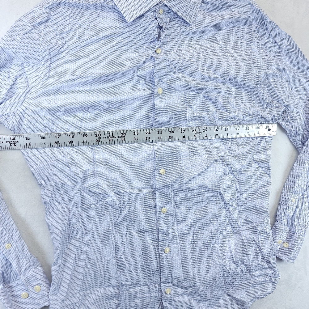 Peter Millar Blue Pattern M Button Down Dress Shi… - image 3